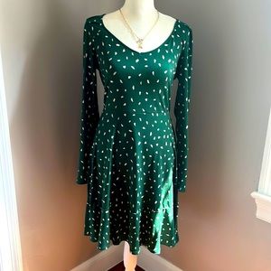 Green A-Line Dress